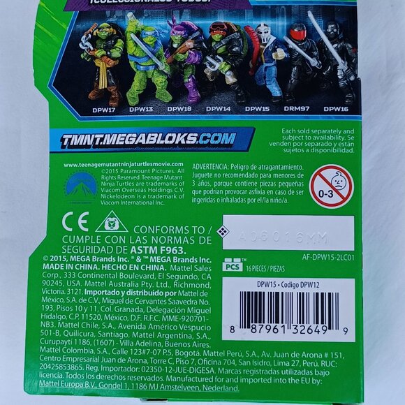 Mega Blocks Casey Jones TMNT Out of the Shadows 2015 - Picture 2 of 3